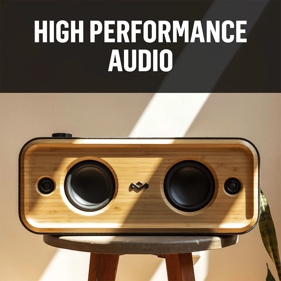 Marley Get Together 2 XL 30W | Powerful Portable Bluetooth Wireless Speaker | Black/Woodgrain