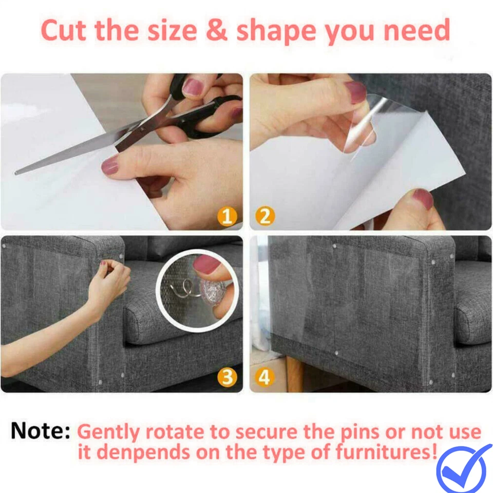 12pcs Cat Sofa Couch Scratch Protector Furniture Walls Guard Pet Anti-Scratching