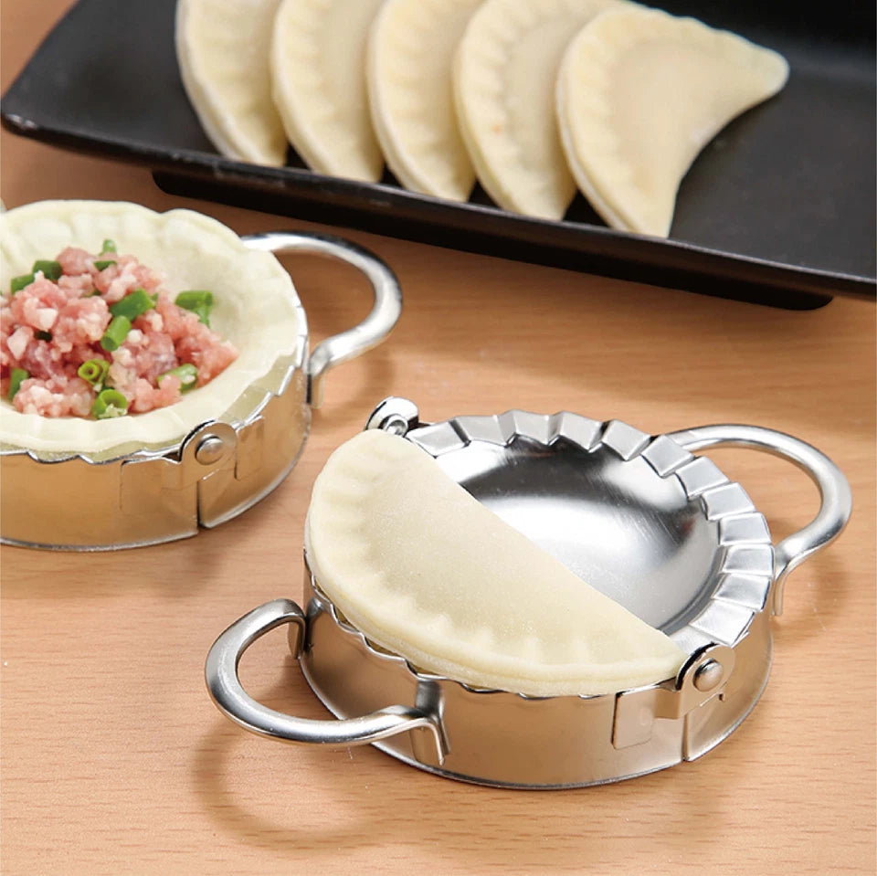 Dumpling Maker Stainless Steel | Dough Press Pie Ravioli Making Mold Mould - Dumpling Press Ring Cutter
