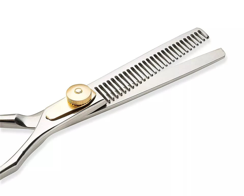 6" Salon Hairdressing Barber Scissors | Set Hair Cutting Thinning Shears Tool Kit | High Quality Stainless Steel | Ergonomical Design