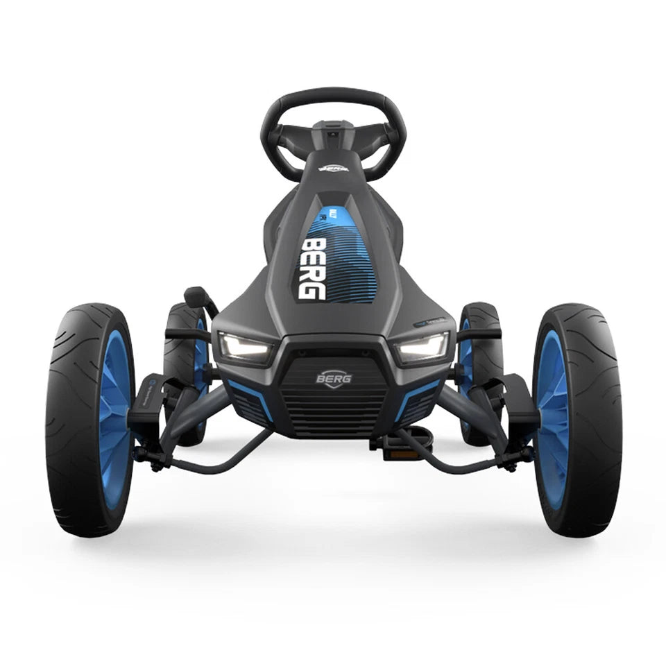 Berg APX Rally Go Kart | 124cm Kids/Children's Pedal Go Kart | Ride On Cherokee Blue 4-12y