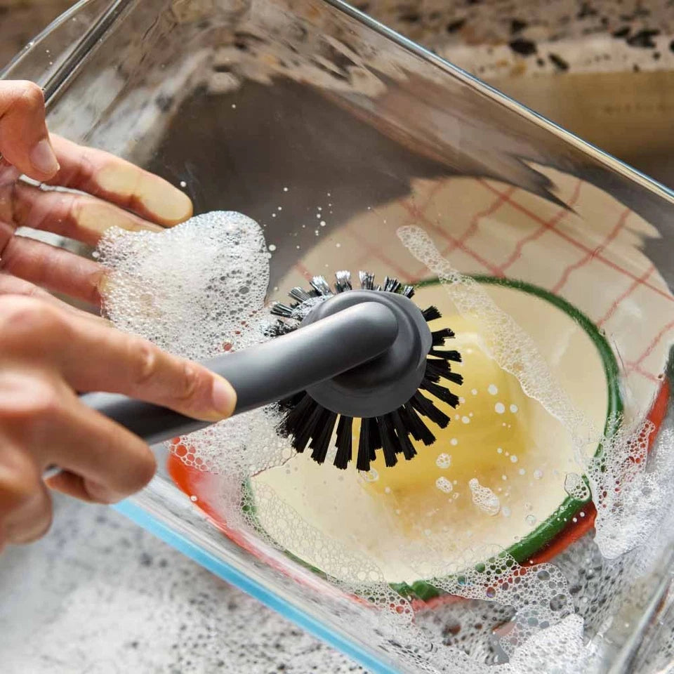 Joseph Joseph Sinktech Dish Brush And Sponge | Set With Large Stainless Steel Head | Interchangeable Heads