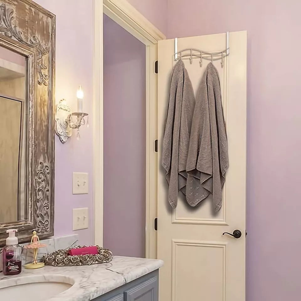 Over Door Metal Hanger Storage Holder