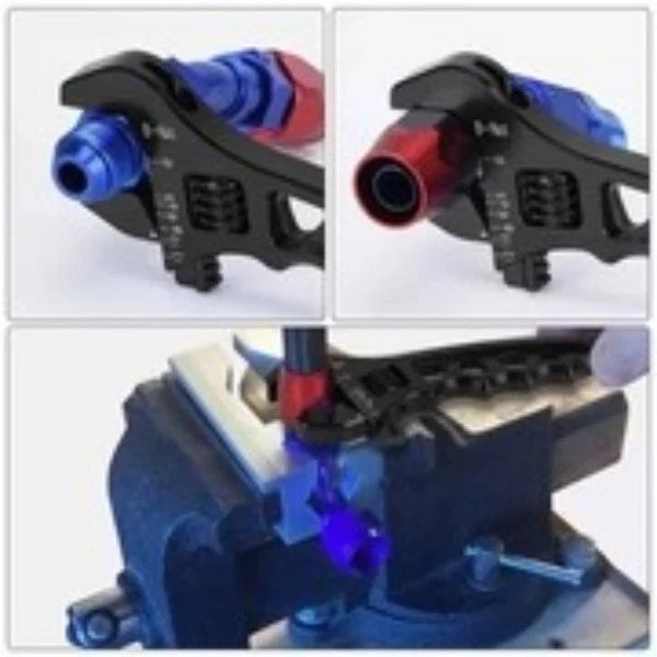 Universal AN3-AN12 Aluminum Spanner Adjustable Wrench AN Fitting Hose Tool