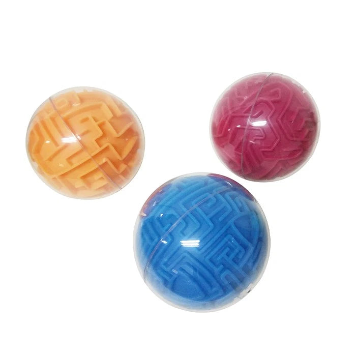 Brain Maze 10cm Round Puzzle Ball 5y+ Kids/Children Educational Toy Assorted