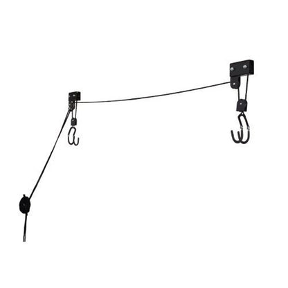 Stainless Steel Kayak/Bike Hoist | Lift Pulley System | Garage Ceiling Storage Rack | Capacity 56.7 Kg (125LBS)