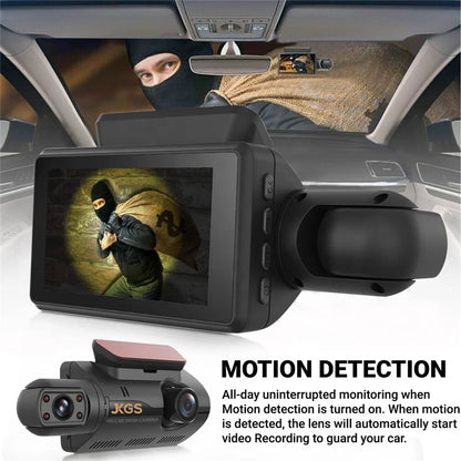 Dash Cam | 1080P Car DVR 3" Dual Lens | Incl G-sensor & Night Vision
