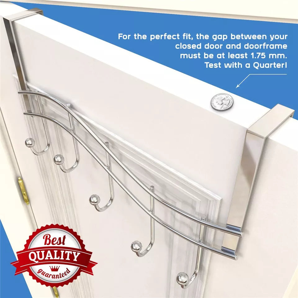 Over Door Metal Hanger Storage Holder