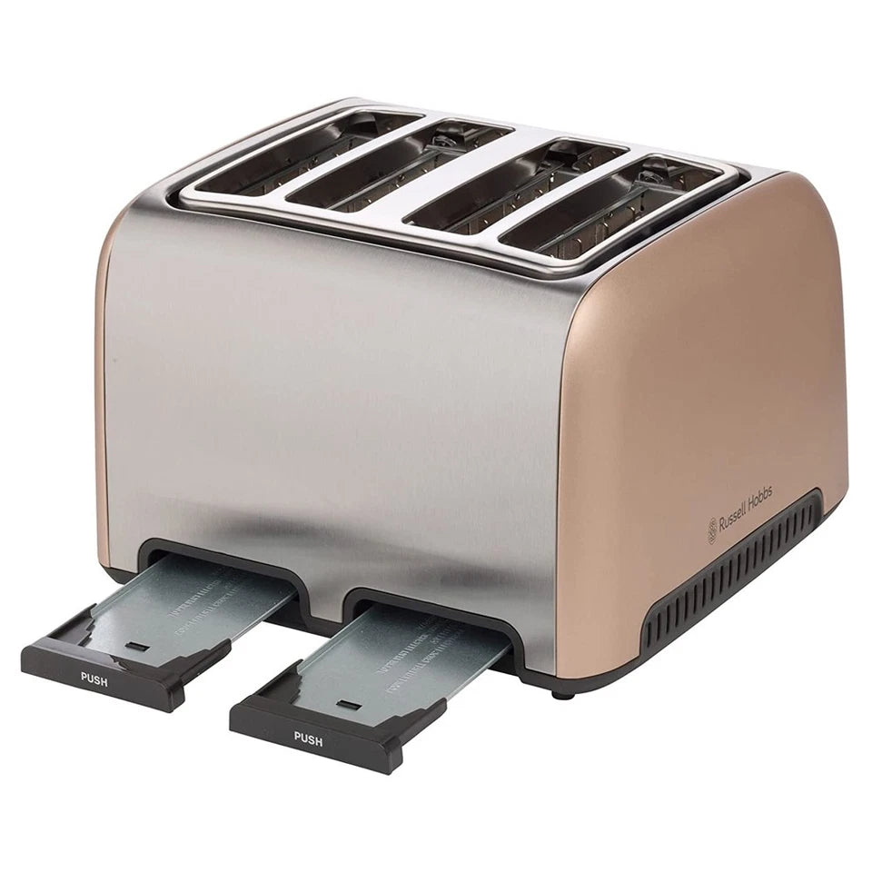Russell Hobbs Brooklyn 4-Slice Bread Sandwich Toaster | 1950W Champagne