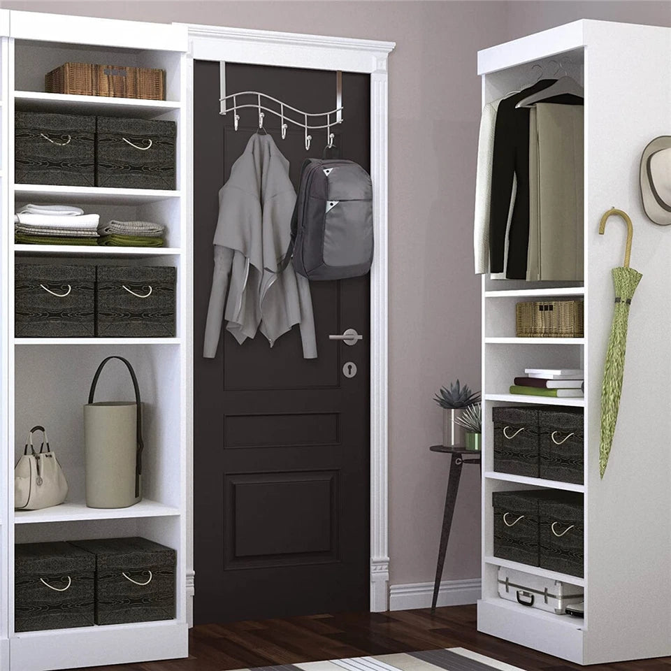 Over Door Metal Hanger Storage Holder