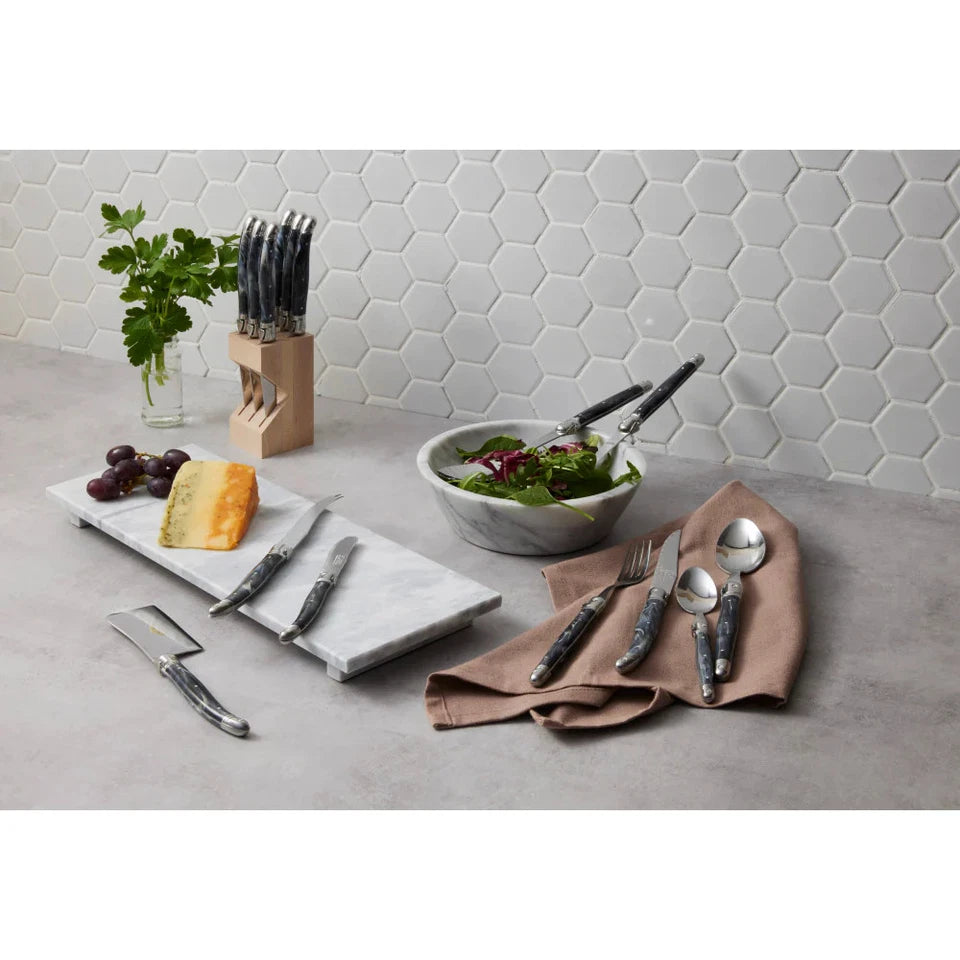 Davis & Waddell Nuvolo Marble Serving Board | Canapés, Charcuterie fixings, Finger Foods, and Desserts