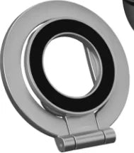 Silver 2025 Double-Sided MagSafe Phone Holder | Foldable 360° Stand Aluminum