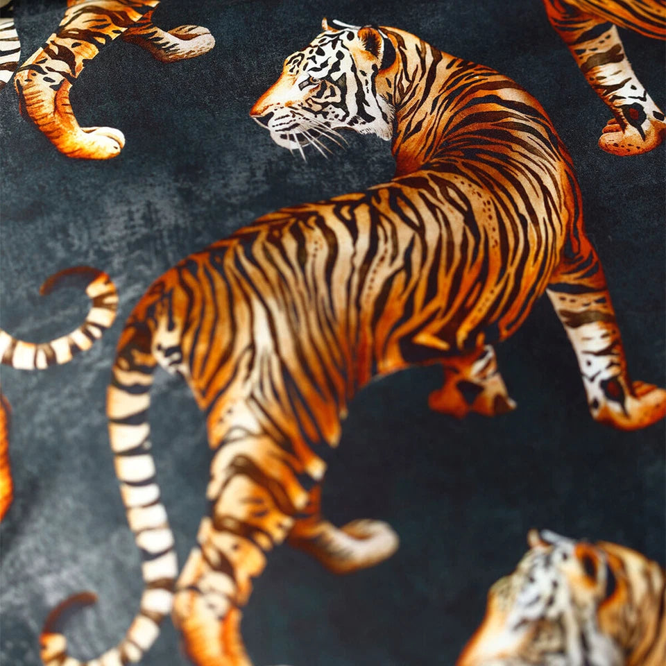 MM Linen Tigress Bed/Bedding Quilt | Queen Size | Cover Set Cotton w/Pillowcase
