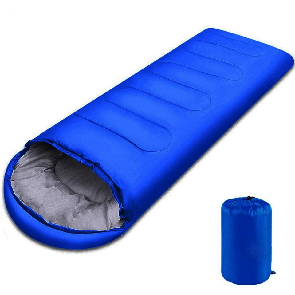 Outdoor Camping Sleeping Bag | -15°C Single Envelope | Tent Hiking Thermal Winter