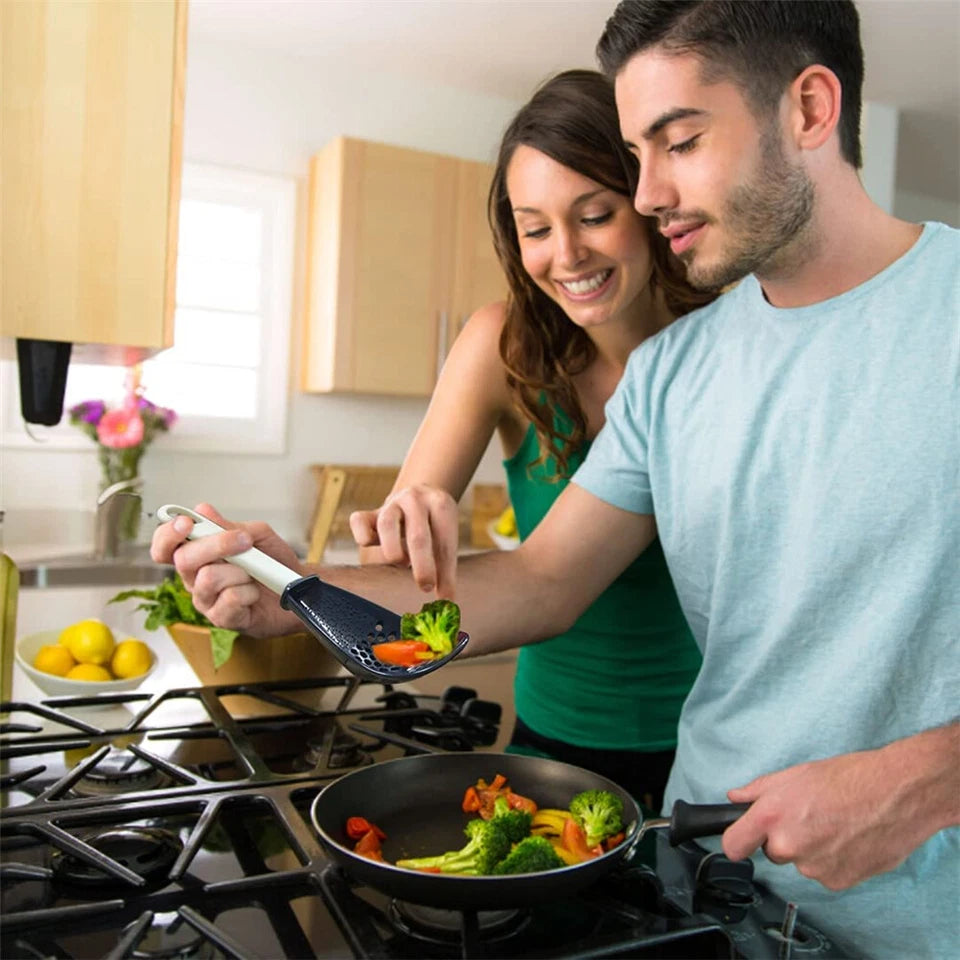 Multi-function Kitchen Utensil Spatula Spoon Cooking Tool Cookware Potato Ricer