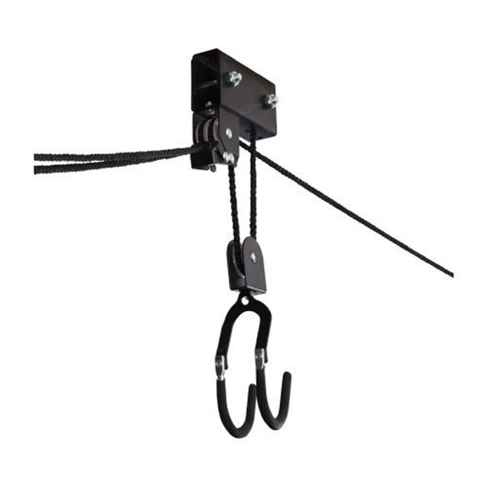 Stainless Steel Kayak/Bike Hoist | Lift Pulley System | Garage Ceiling Storage Rack | Capacity 56.7 Kg (125LBS)