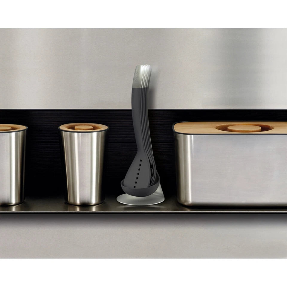 5pc Joseph Joseph Nest 100 Utensils w/Stainless Steel Stand/Spoon/Turner/Claw