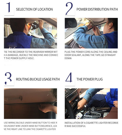 Dash Cam | 1080P Car DVR 3" Dual Lens | Incl G-sensor & Night Vision