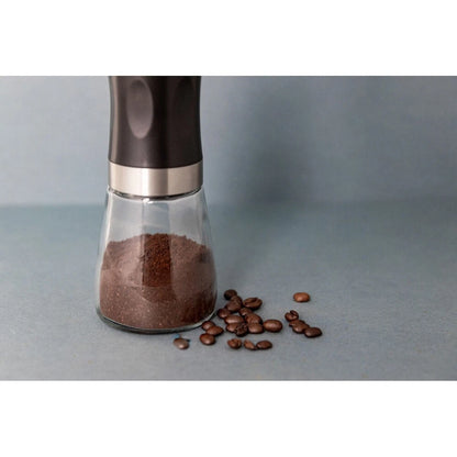 Coffee Beans Grinder Black Small | La Cafetiere 19.5cm | Manual Stainless Steel Grinder | Retains Beautiful Flavours
