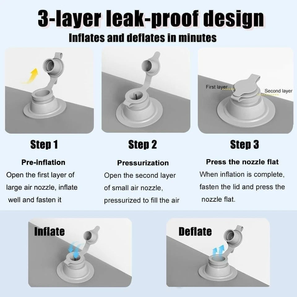 Inflatable Car Mattress Camping Travel Bed for Back Seat Sleeping