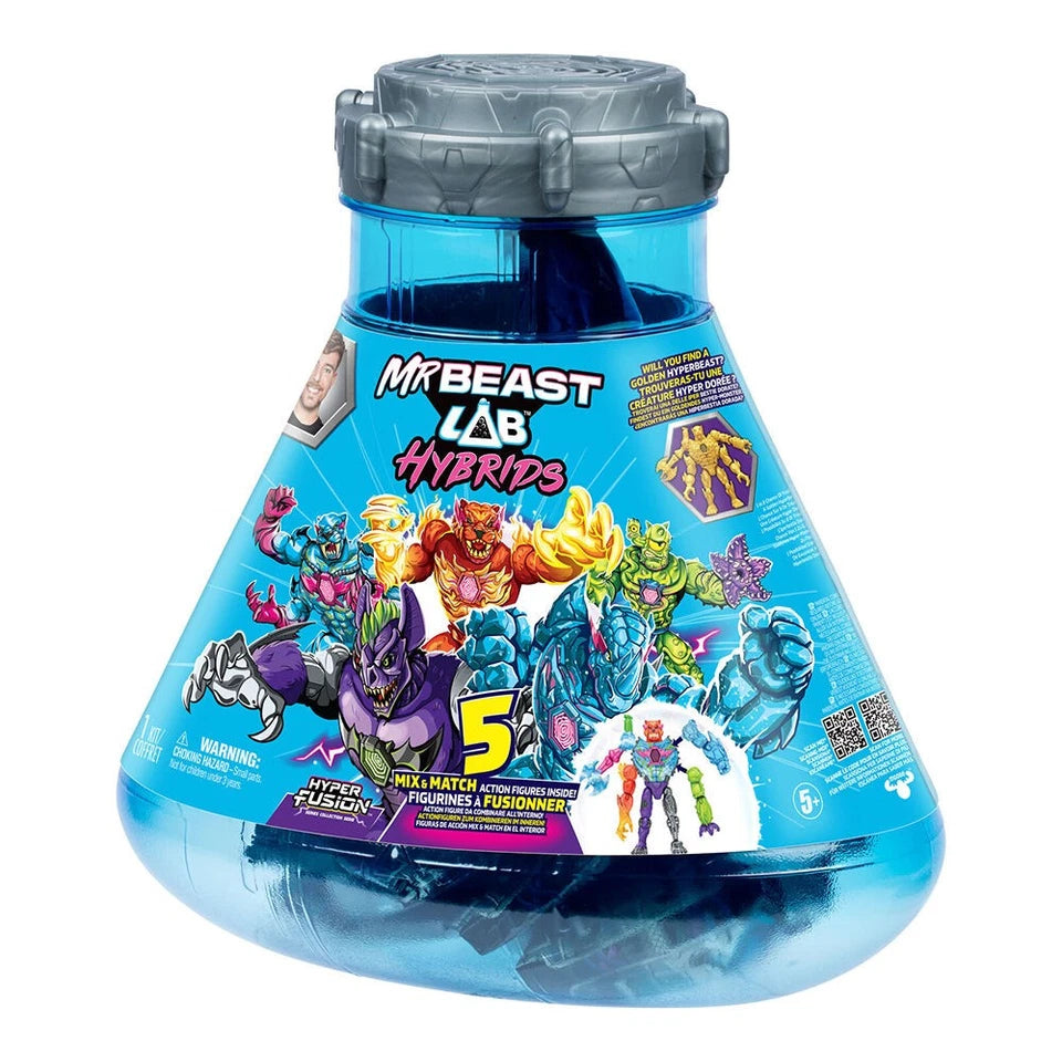 MrBeast Lab Hybrids Hyper Fusion | Mix & Match Action Figure Toys | Inspired by philanthropy and adventure