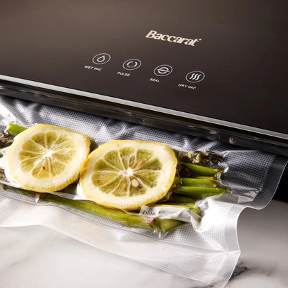 Baccarat The Easy Seal Vacuum Sealer | Food Preserver | Airtight Vacuum | Easy Touch Panel | Wet and Dry Function