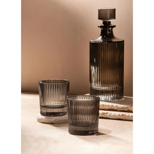 Tempa Cyrus 3 Piece Whisky Set | Cocktail Lovers | Home Bar | Ribbed Design