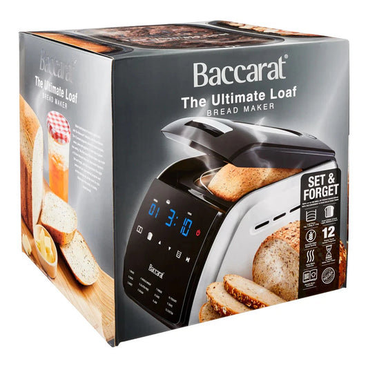 Baccarat The Ultimate Loaf Bread Maker | Fresh Bread Maker | 3 Loaf Sizes and Crust levels | Set and Forget Technology