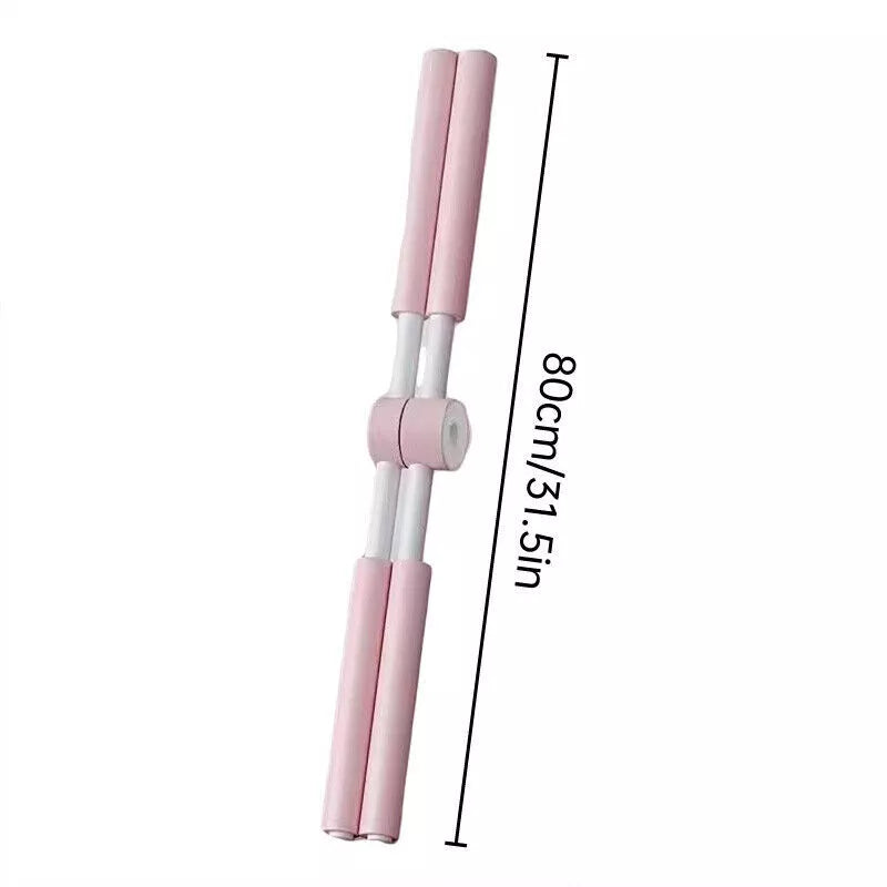 Adjustable Yoga Body Stick | Open Shoulder Standing Posture Corrector | Open Back | Pink