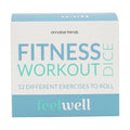 2PK Annabel Trends Feel Well 12-Sided Fitness Workout Dice Black & Aqua