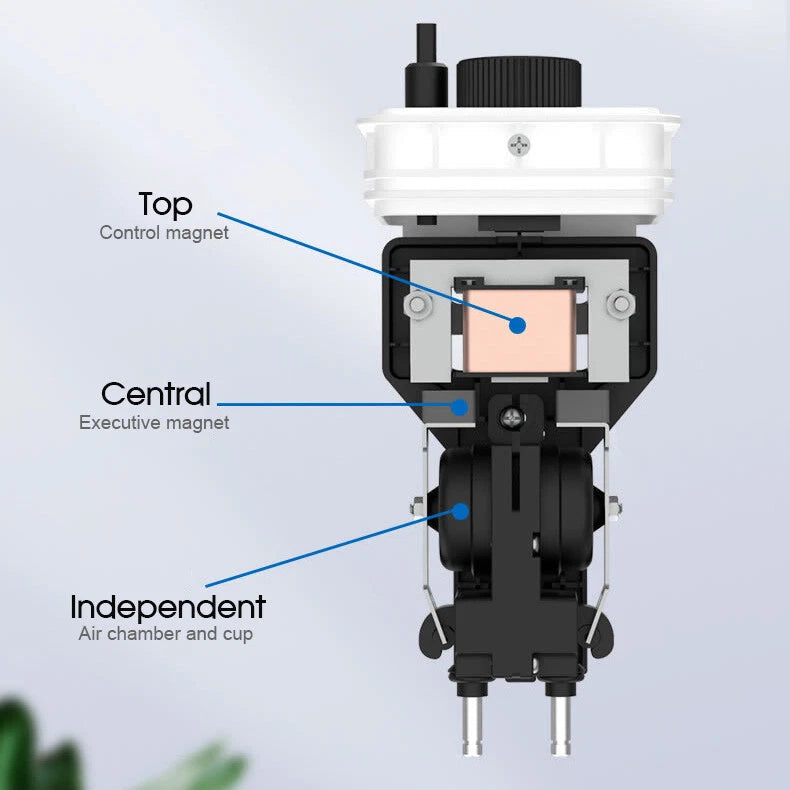 Aquarium Oxygen Pump | Aqua Fish Tank Pond Air Bubble | Disk Stone Aerator 2 Outlets | 15hPa pressure output | Suitable for Freshwater & Saltwater Aquariums