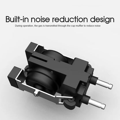 Aquarium Oxygen Pump | Aqua Fish Tank Pond Air Bubble | Disk Stone Aerator 2 Outlets | 15hPa pressure output | Suitable for Freshwater & Saltwater Aquariums