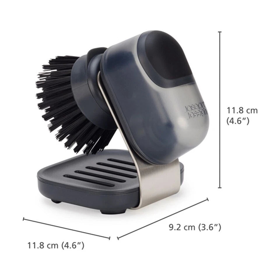 Joseph SinkTech Soap Dispenser Palm Brush With Stand Graphite