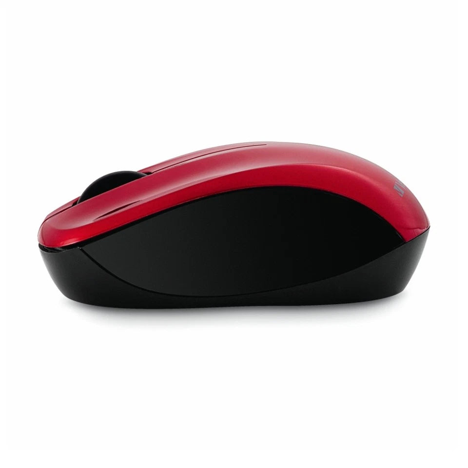 VERBATIM Wireless Silent Computer/PC Blue LED 2.4Ghz Mouse Red