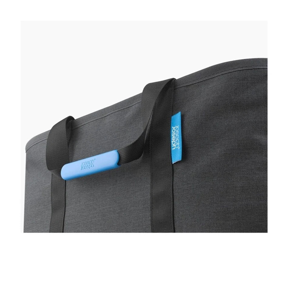 Joseph Hold-All Collapsible Laundry/Washing Basket | With Handles Black | Robust Shape Retaining Basket