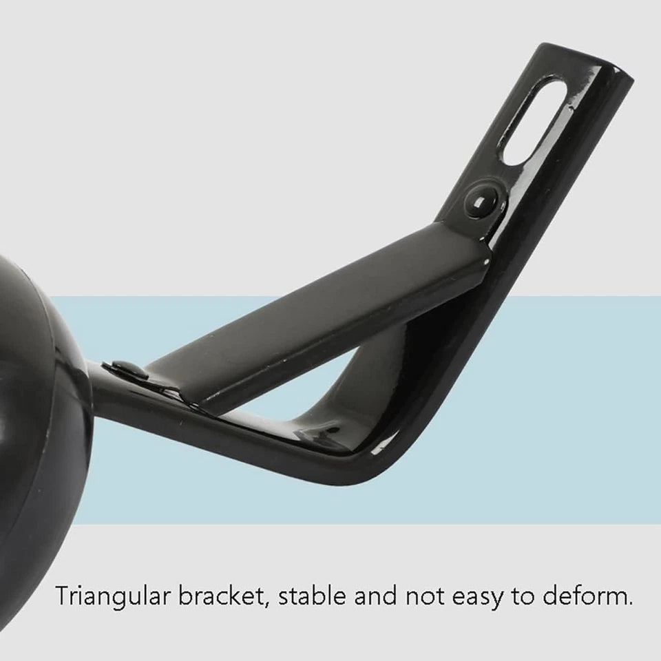 12-20 Inch Kids Bike Training Wheels | Silent Flashing PVC Stabilizer Auxiliary | Black