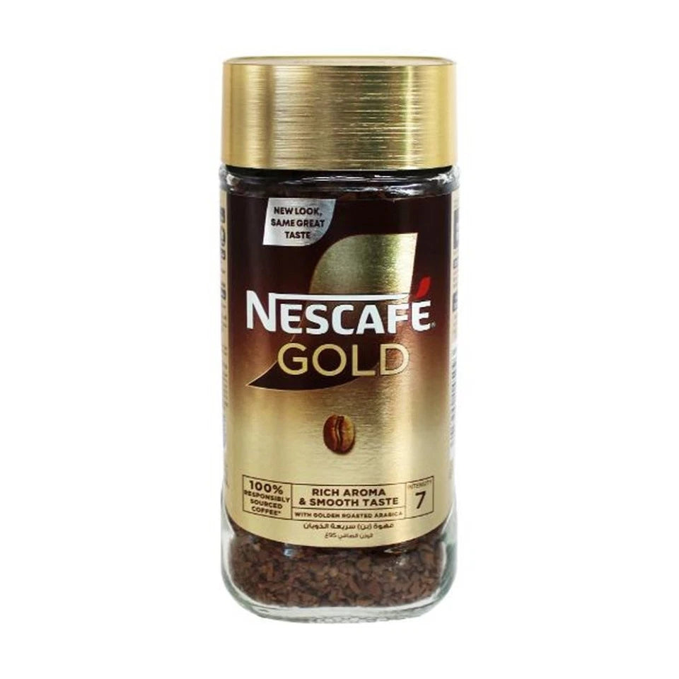 Nescafe Jar Gold 6PK | Dark Roast Intense Strong Instant Coffee 95g