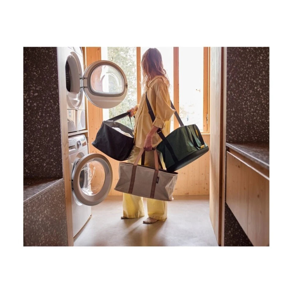 Joseph Hold-All Collapsible Laundry/Washing Basket | With Handles Black | Robust Shape Retaining Basket