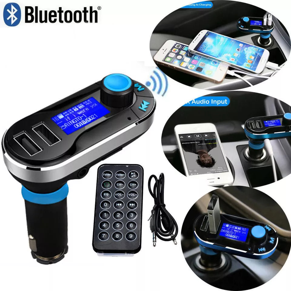 Baseus Handsfree Wireless Bluetooth | Car FM Transmitter | MP3 Player USB Charger AU