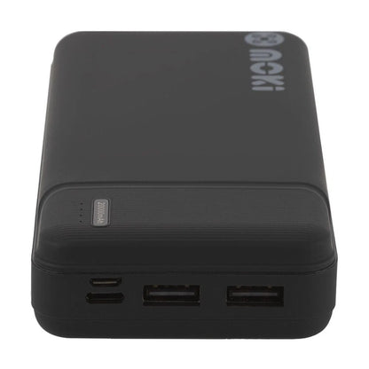 Moki Portable Travel Power Bank USB-C/USB-A Compact Black 20000mAh