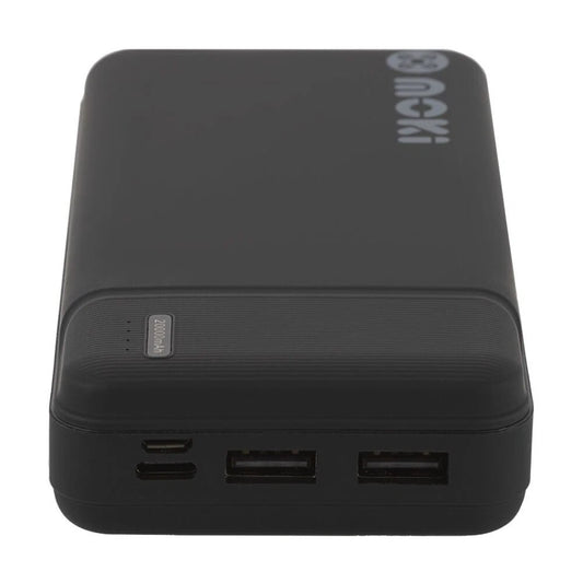 Moki Portable Travel Power Bank USB-C/USB-A Compact Black 20000mAh