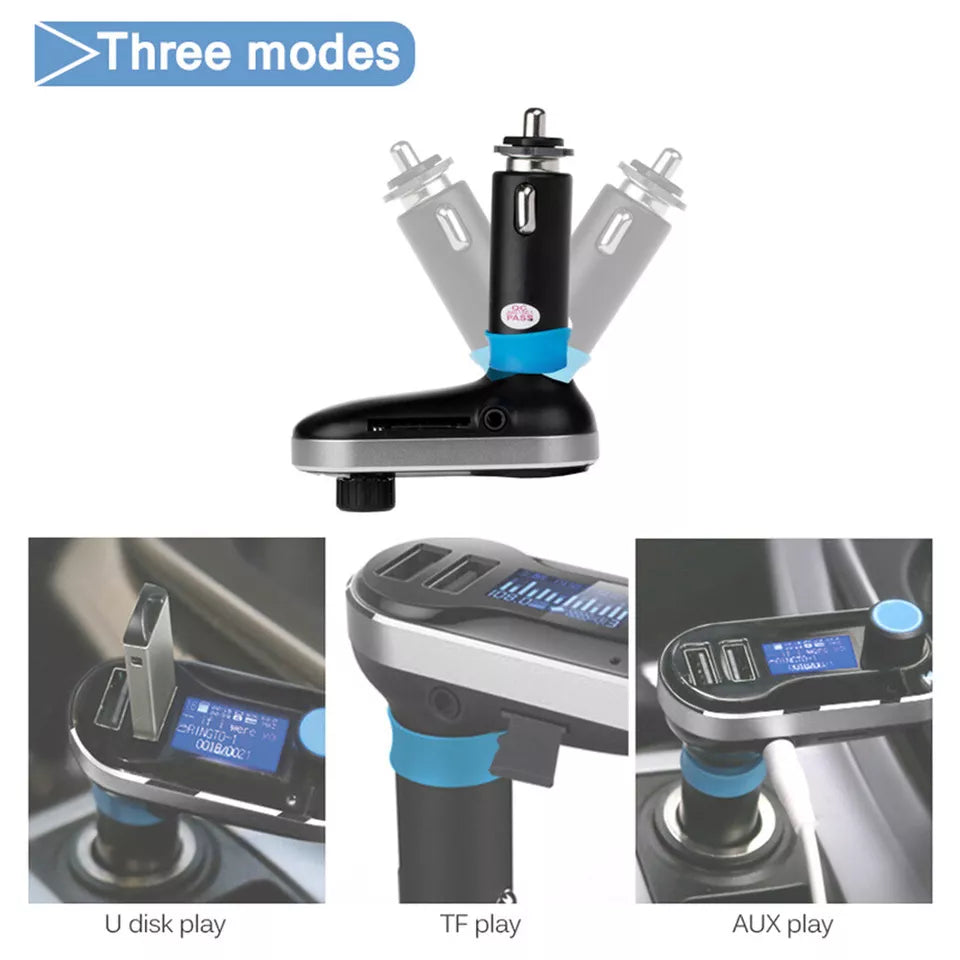 Baseus Handsfree Wireless Bluetooth | Car FM Transmitter | MP3 Player USB Charger AU