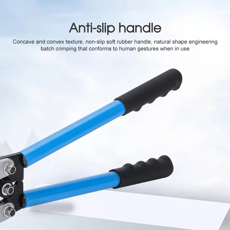 6-50mm² Plug Crimp Tool Wire Crimper Battery Terminal Electric Cable Lug Cutter