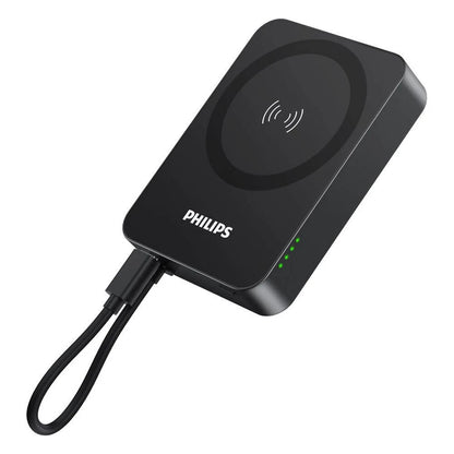 Philips 10000mAh MagSafe Wireless Charging | Portable Power Bank | Fast Charge | Magnetic