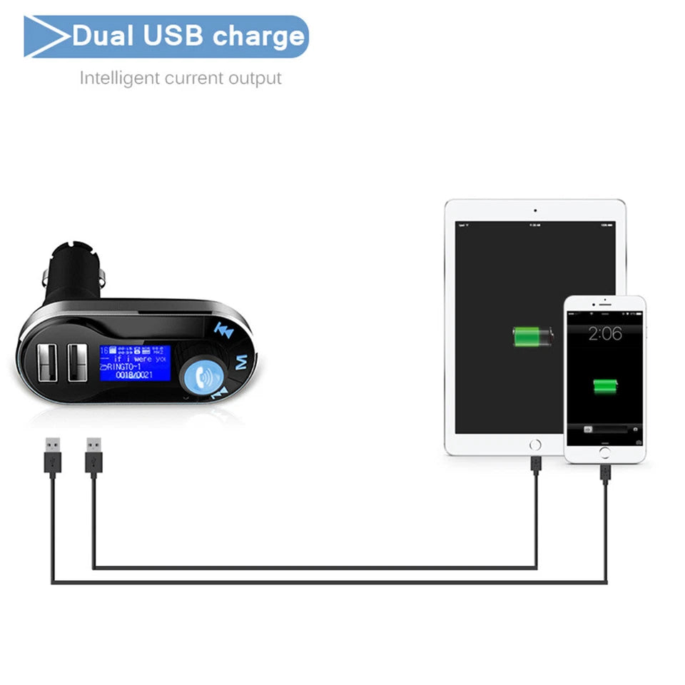 Baseus Handsfree Wireless Bluetooth | Car FM Transmitter | MP3 Player USB Charger AU