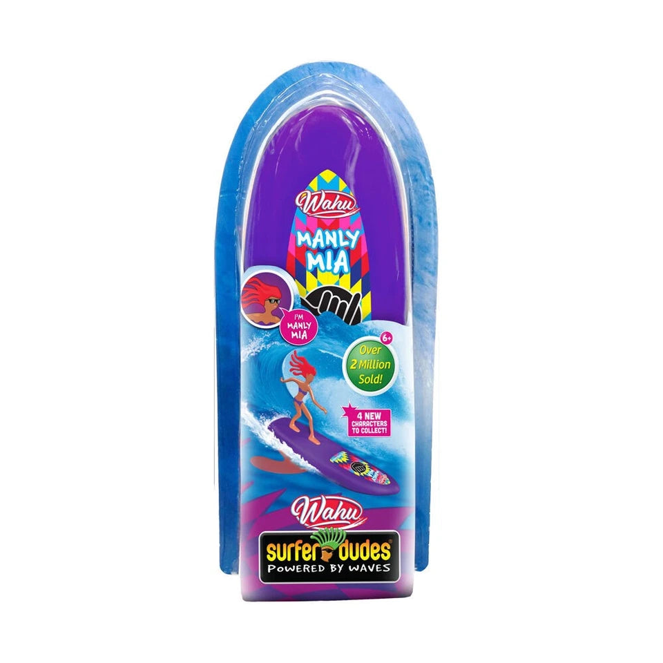Wahu Surfer Dudes Powered by Waves Pool Toy Collectable 6y+ Assorted