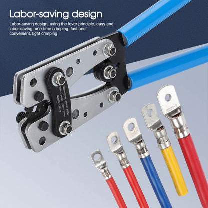 6-50mm² Plug Crimp Tool Wire Crimper Battery Terminal Electric Cable Lug Cutter