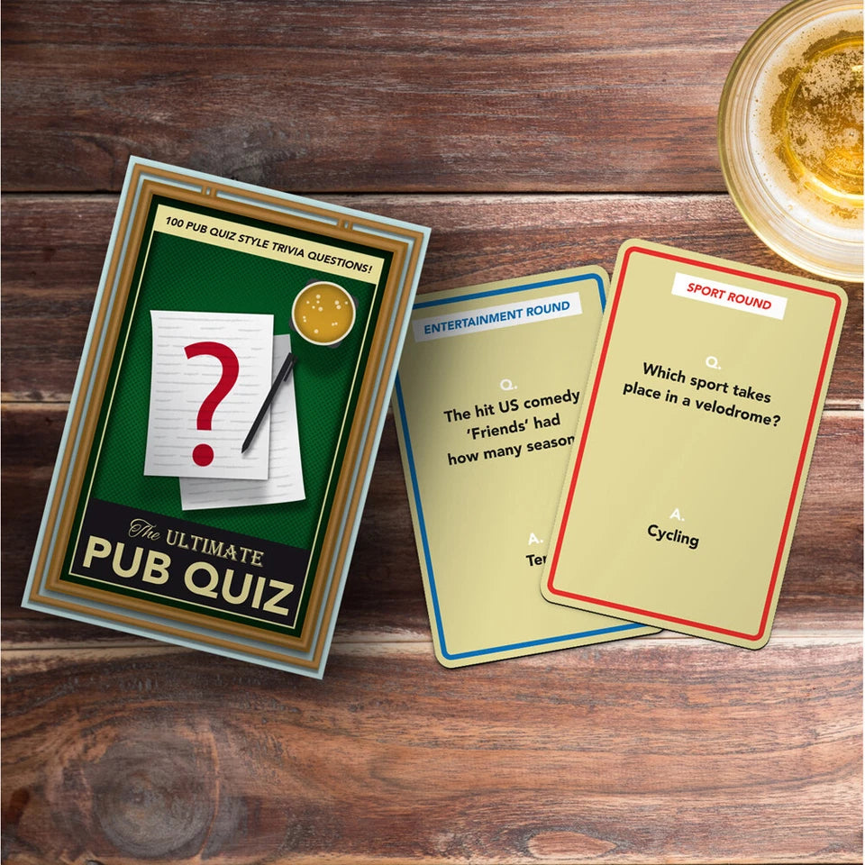 Gift Republic 100pc | Ultimate Pub Quiz Trivia Cards Question Party Game Set Deck