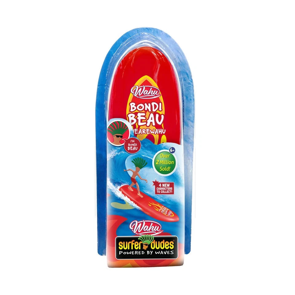Wahu Surfer Dudes Powered by Waves Pool Toy Collectable 6y+ Assorted