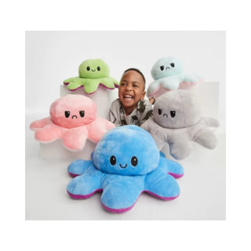2x Hunter Products Moody Octopus Reversible 14" Kids/Children Activity Toy 3y+